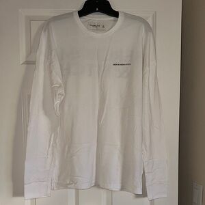 Abercrombie & Fitch White Long Sleeve Shirt